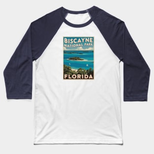 Biscayne National Park Florida Retro Baseball T-Shirt